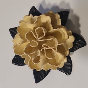 Vintage gardenia brooch